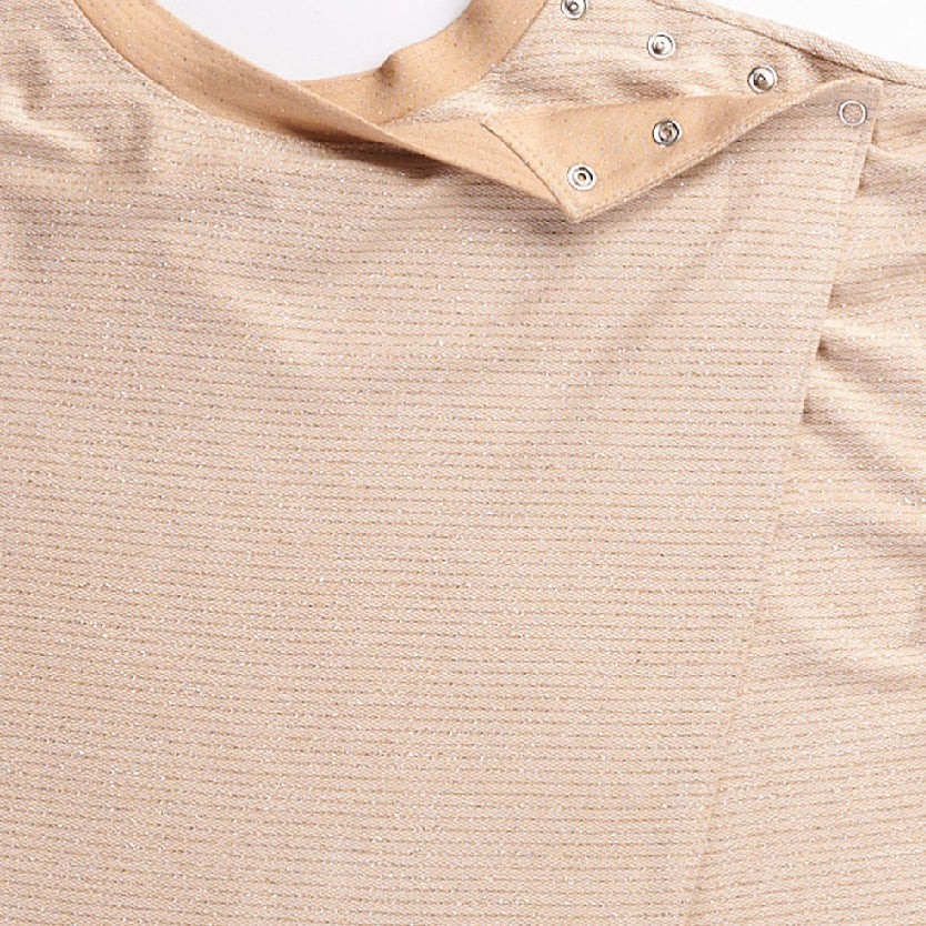 Ava Wellness Top with Back Wrap Closure Cream