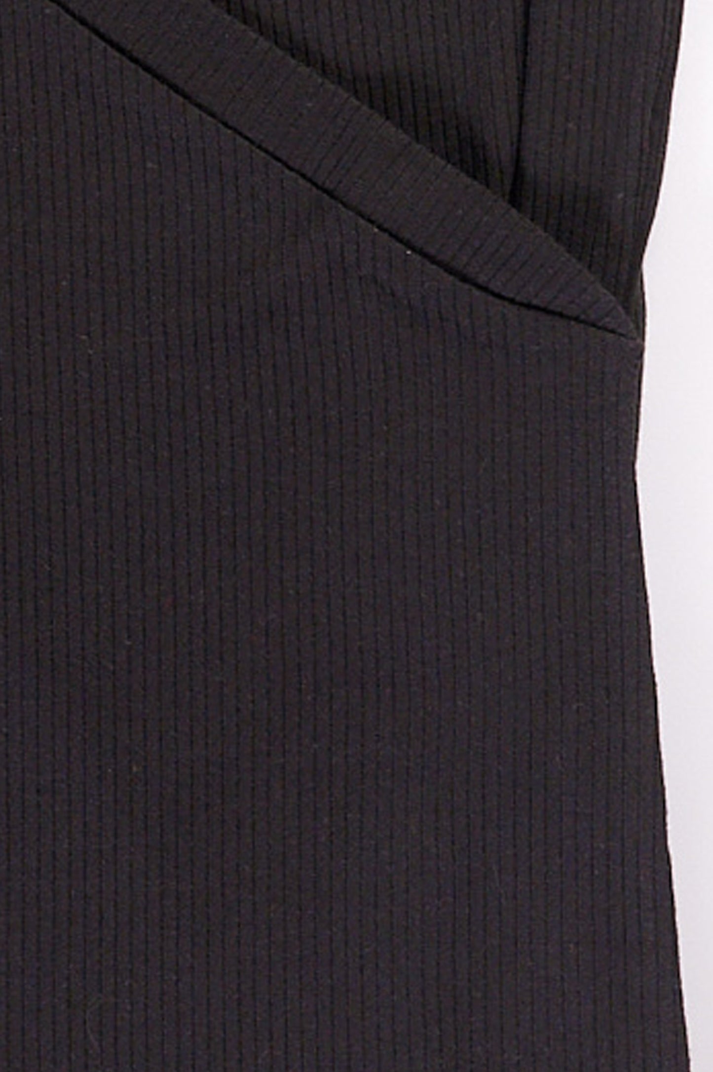 Sophia Wrap Top Charcoal Black
