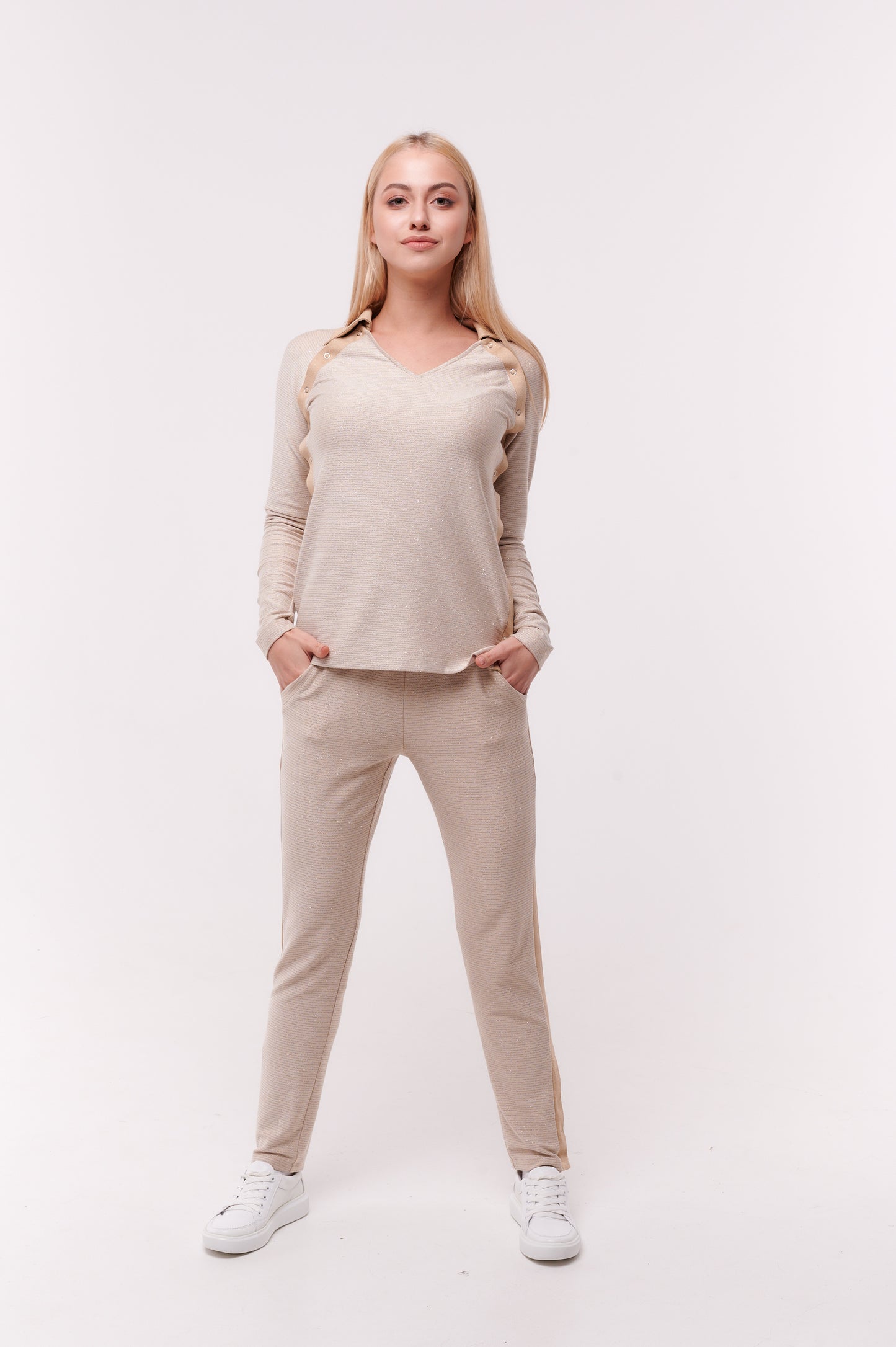 Alice Adaptive Active Pants in Cream