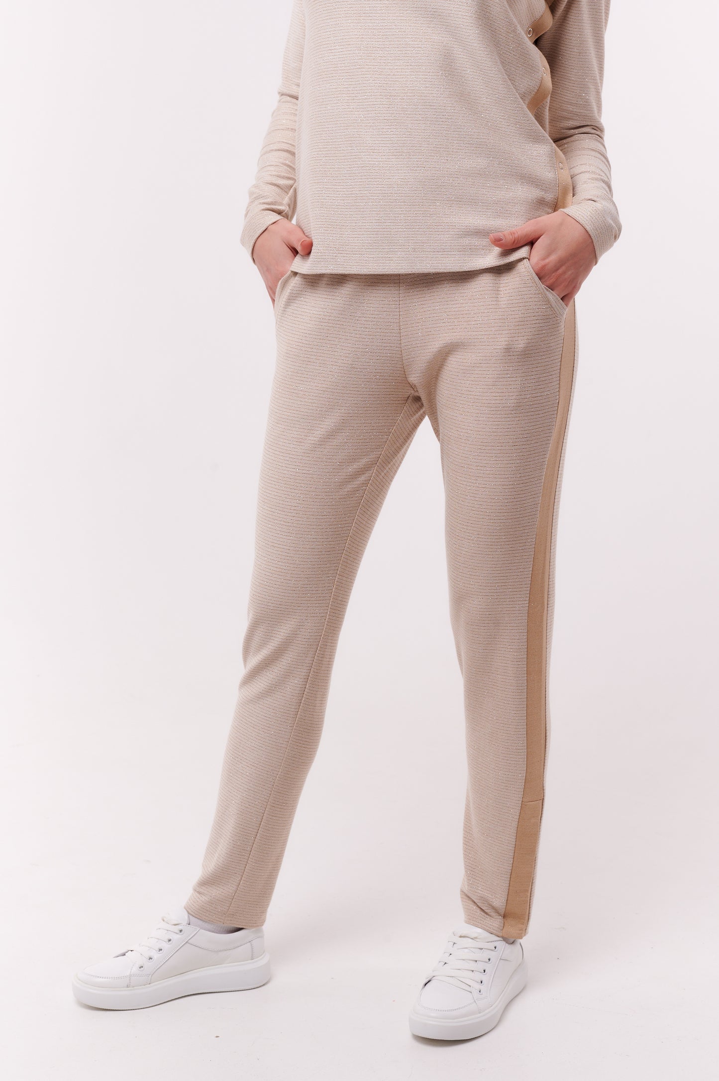 Comfy Cream Colored Adaptive Pants