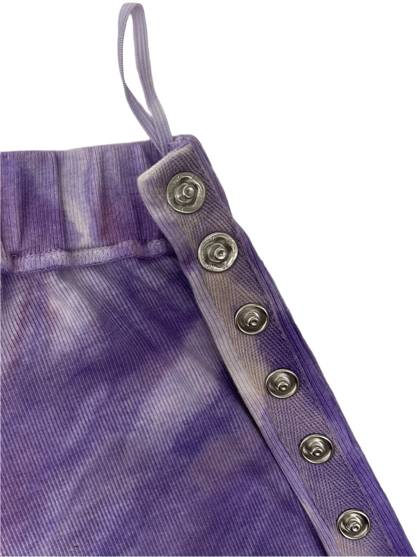 Tie-Dyed Full Side Seam Opening on Snaps Adaptive Pants