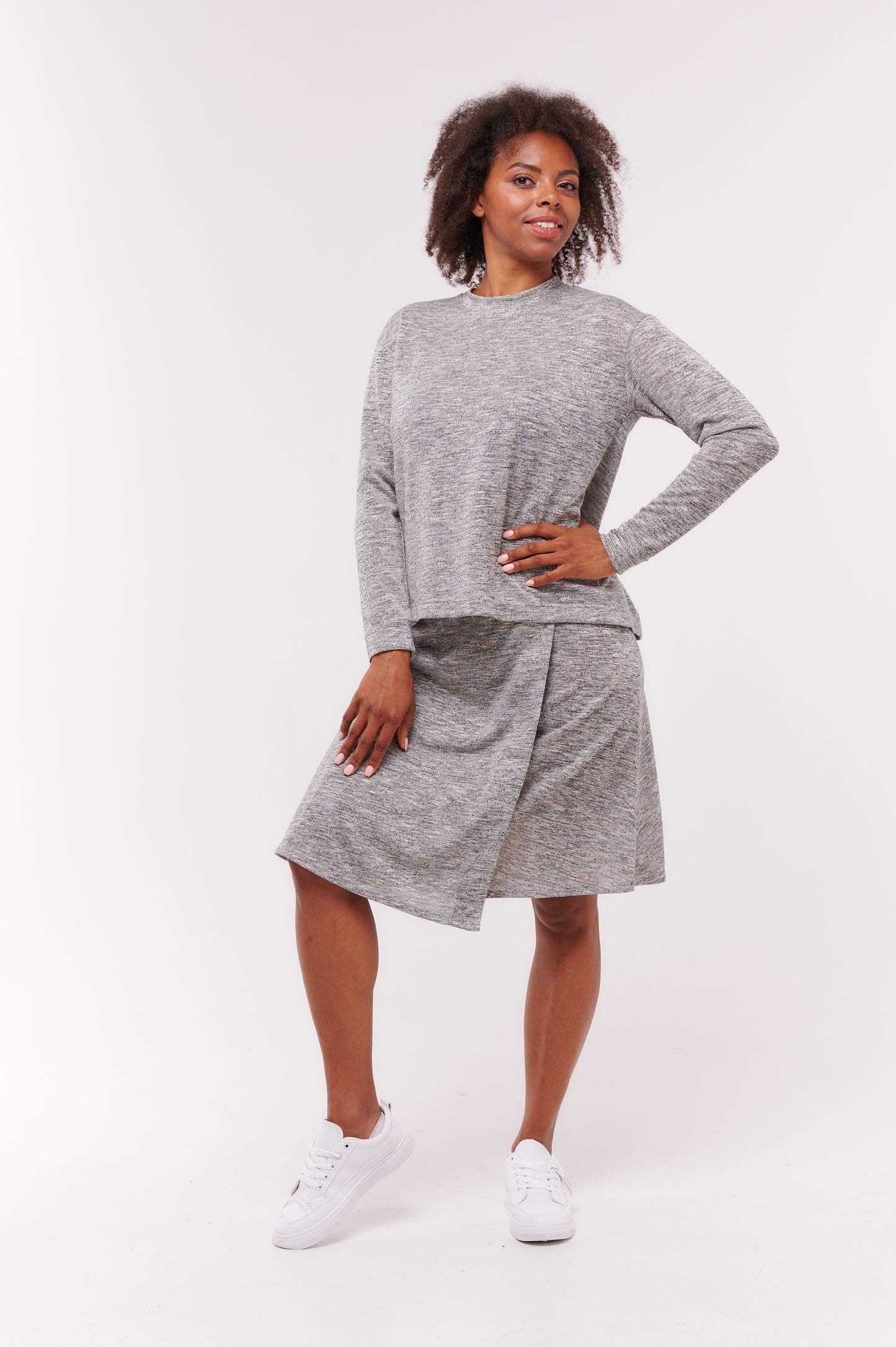 Scarlet Wrap Skirt Silver