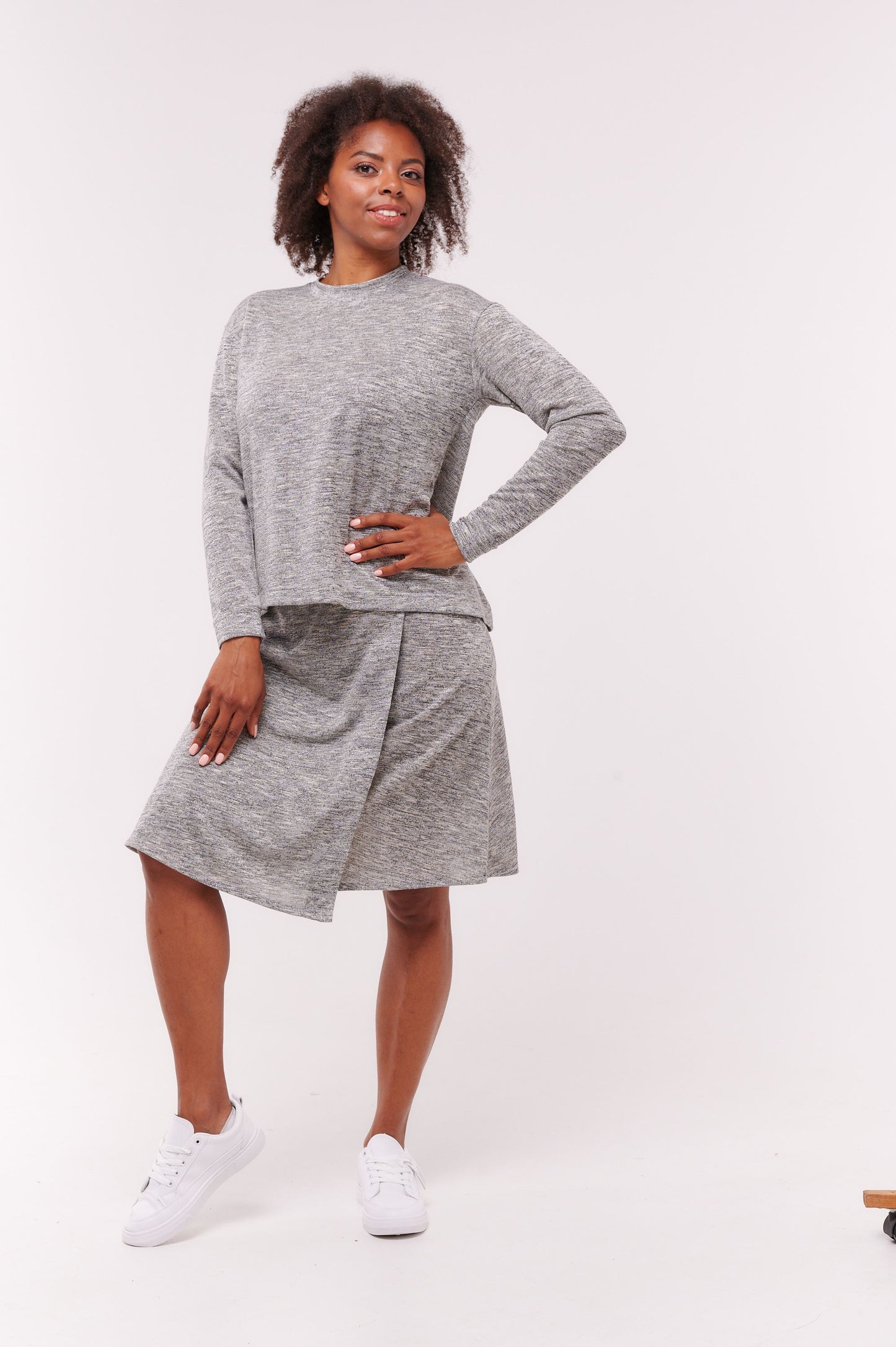 Ava Back Wrap Top With Shoulder Snaps Extra Soft