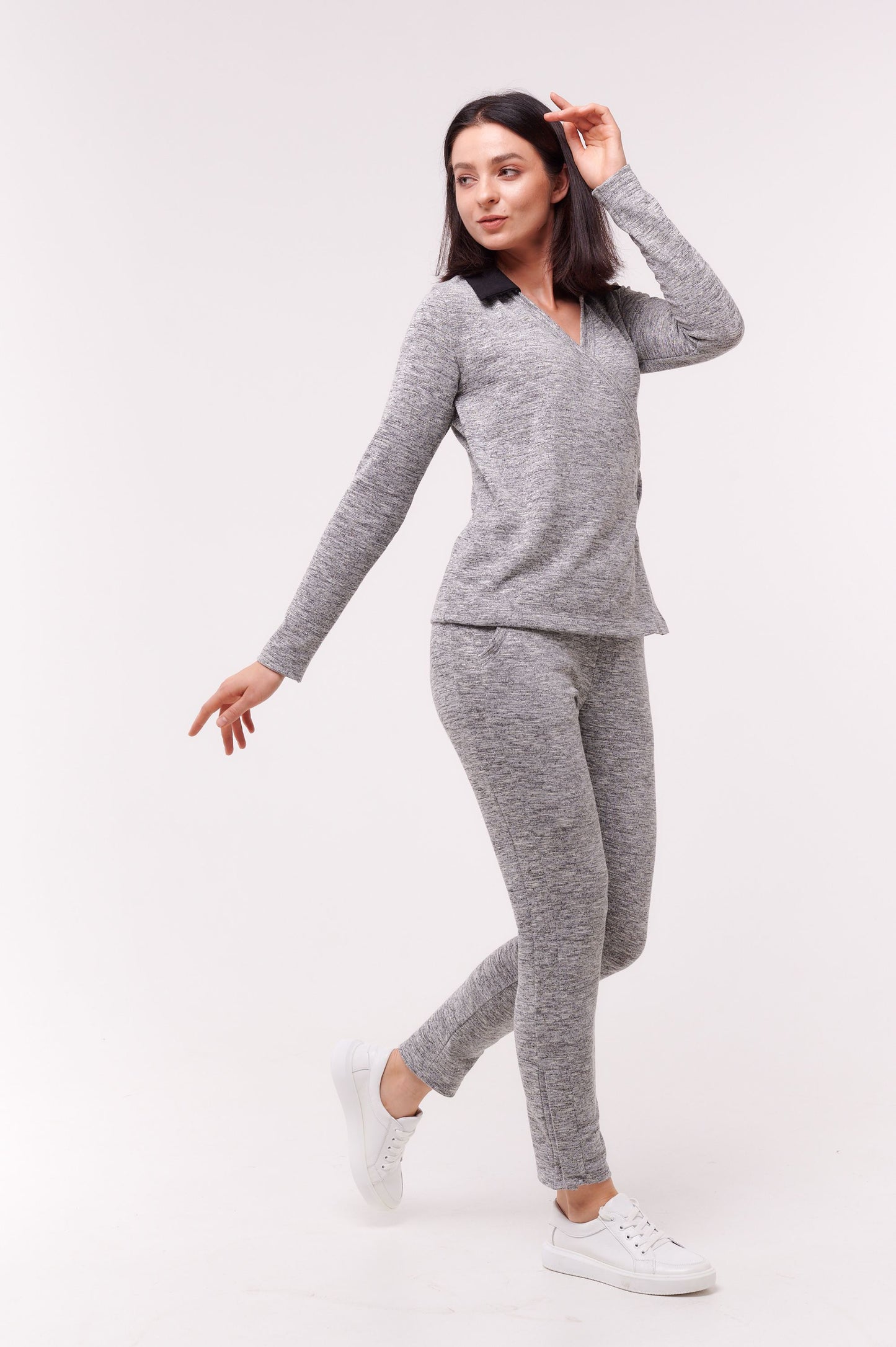 Sophia Wrap Top Silver