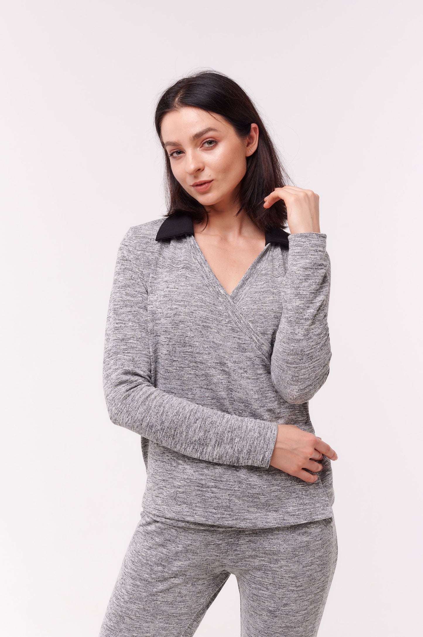 Sophia Wrap Top Silver