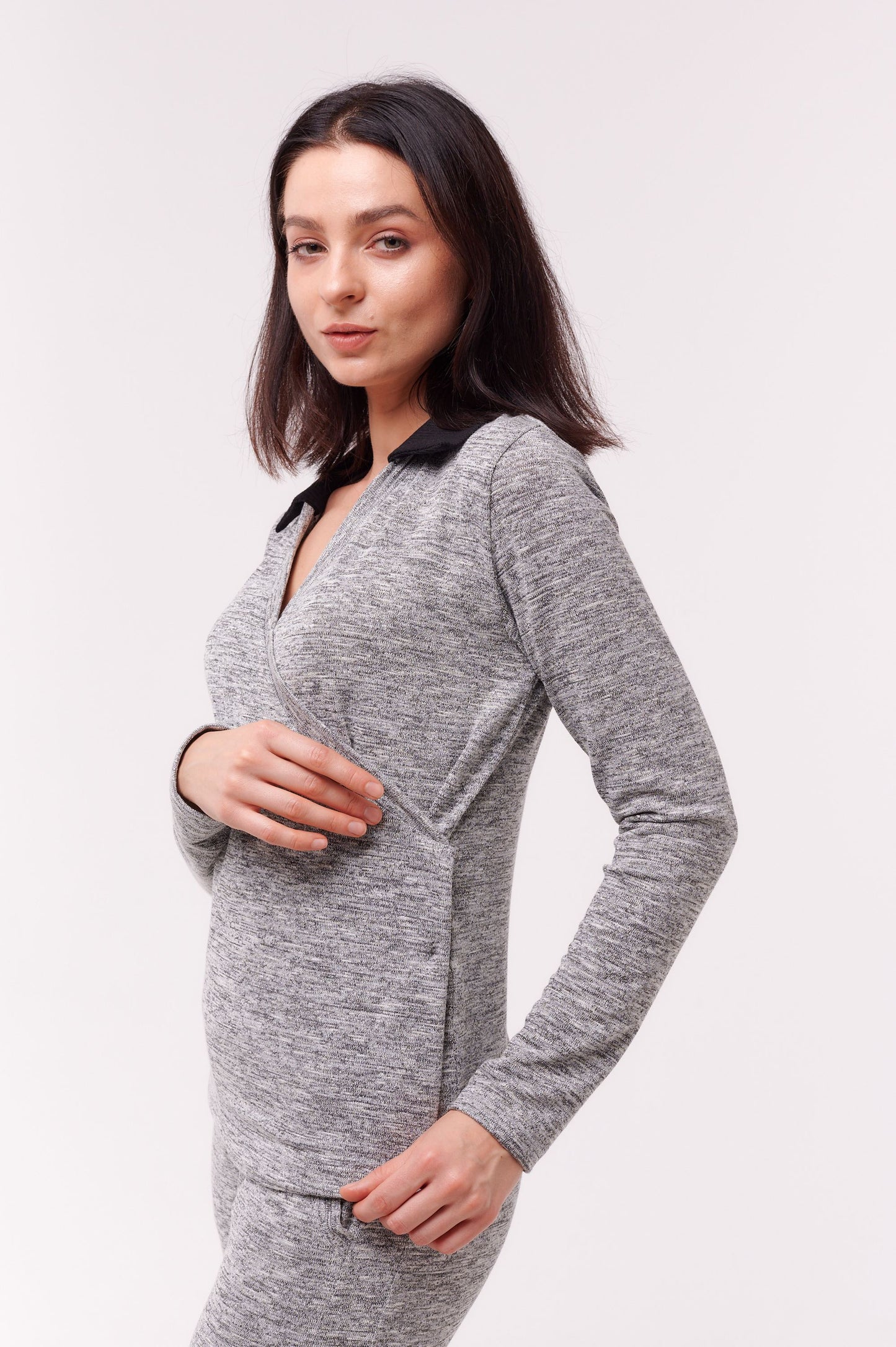 Sophia Wrap Top Silver