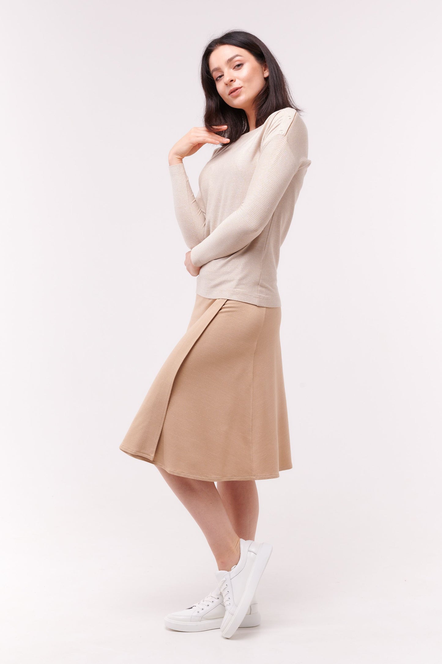Scarlet Wrap Skirt Cream