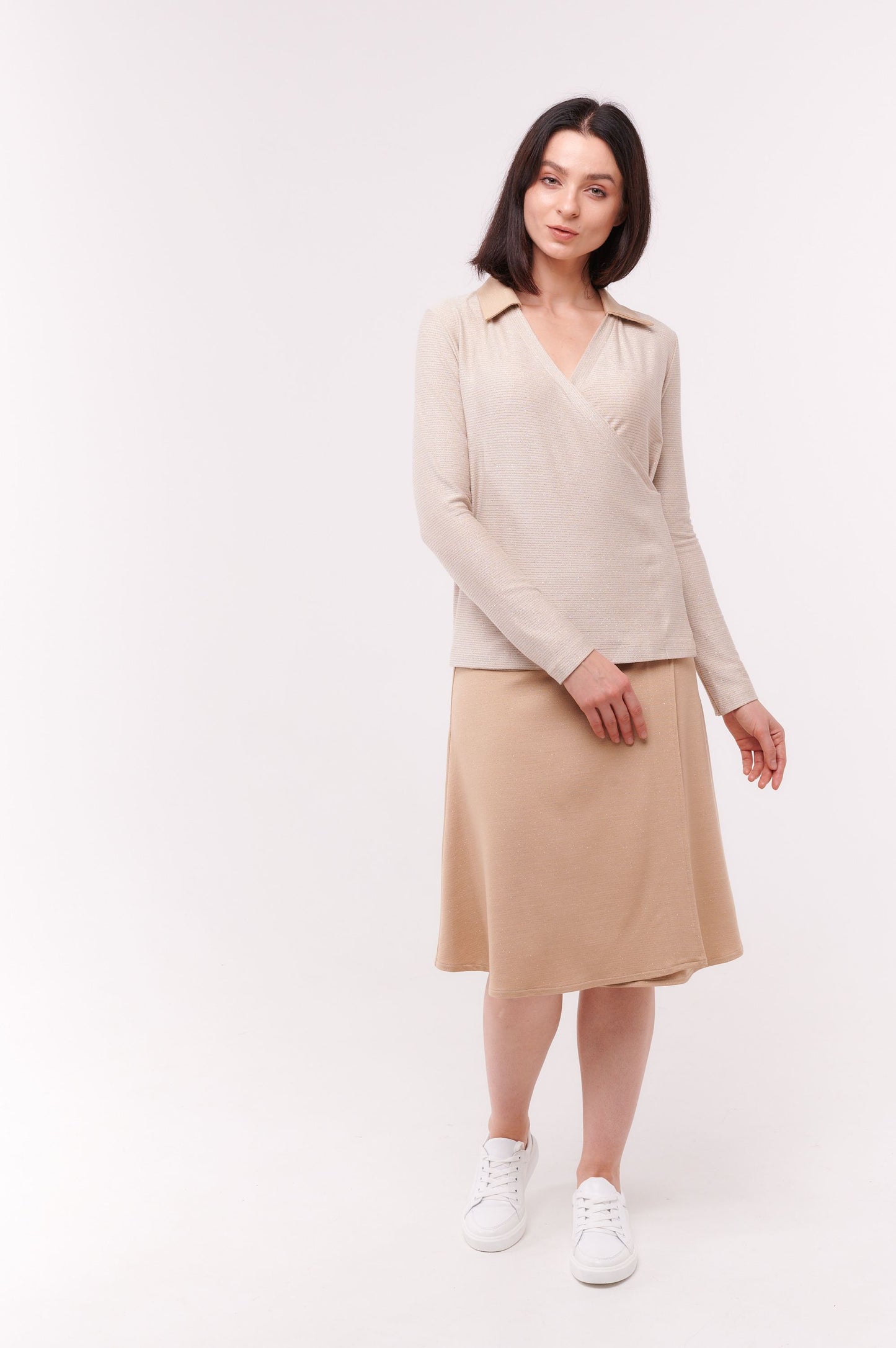 Scarlet Wrap Skirt Cream