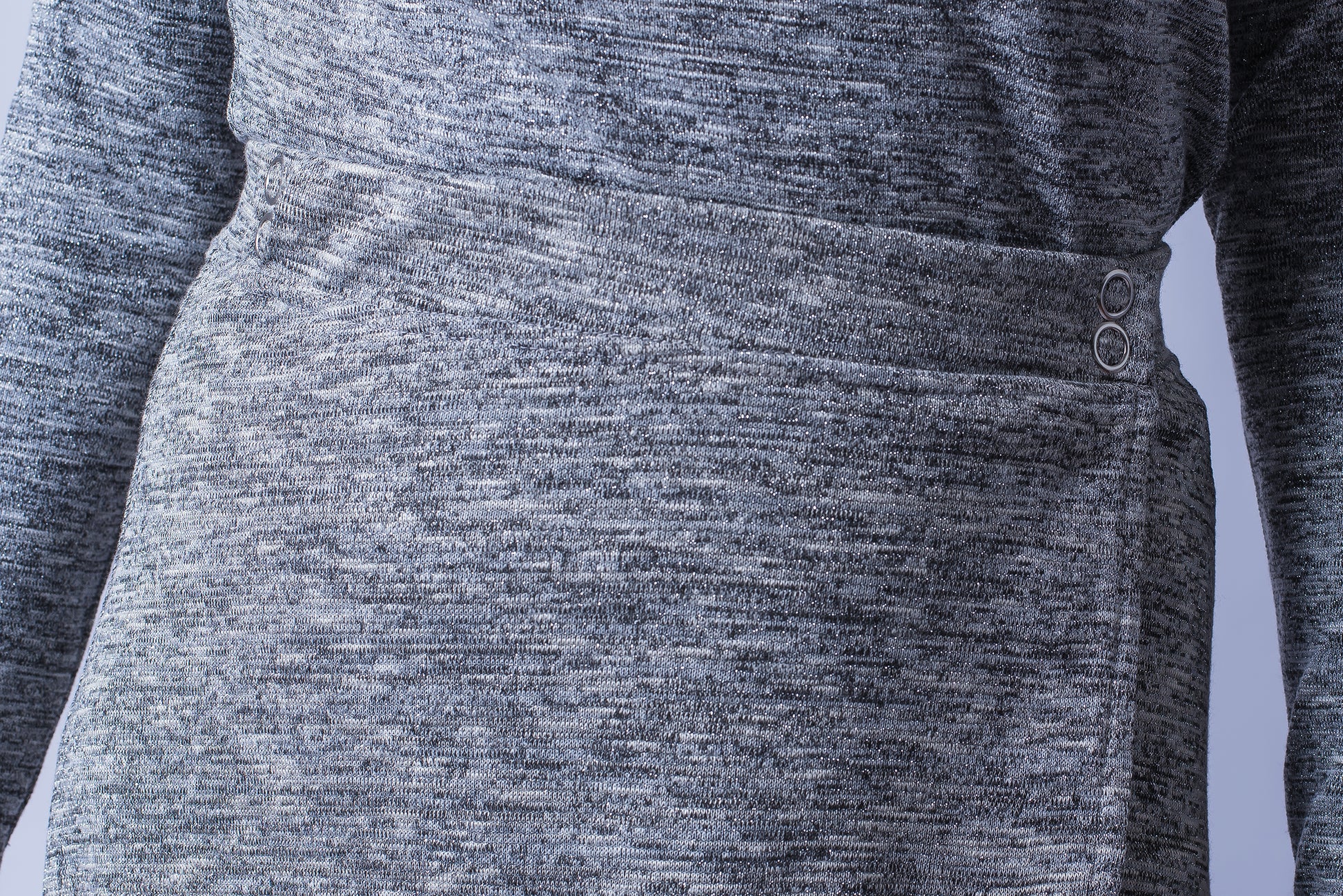 Silver Wrap Skirt on Snaps