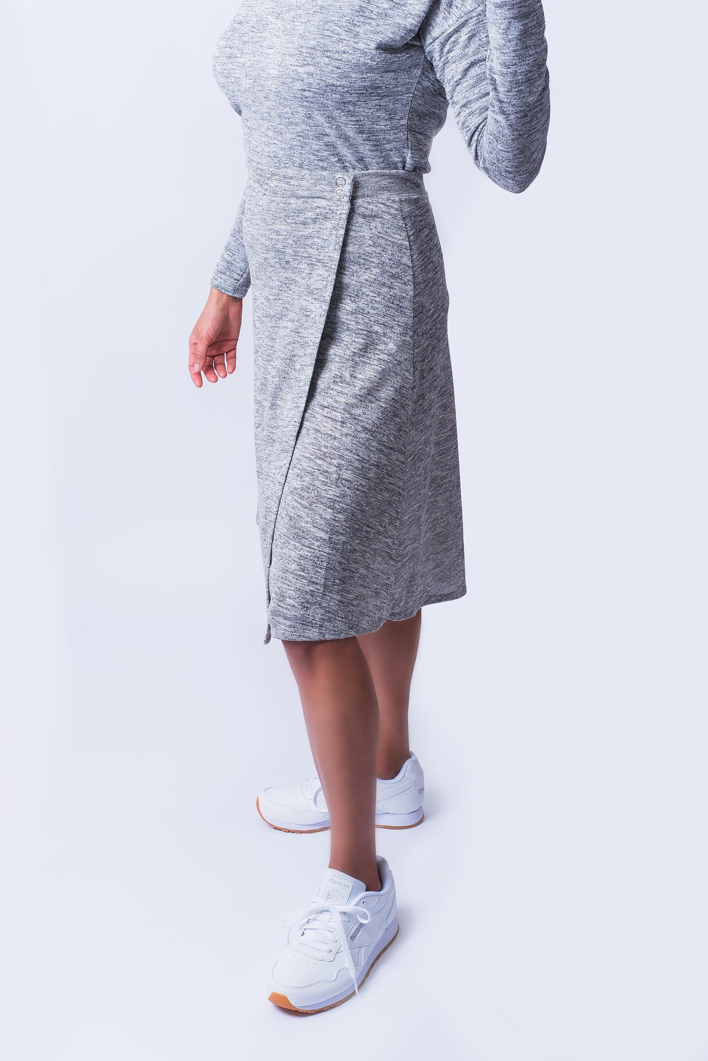 Scarlet Wrap Skirt Silver