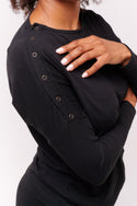 Maude Multifunction Lesiure Top Charcoal Black