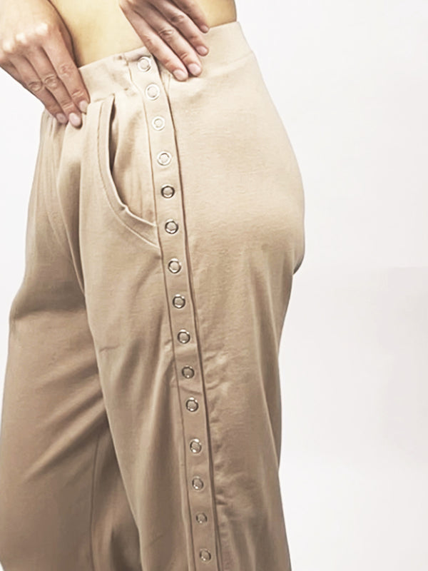 Adaptive Pants with Full Side Seam Opening and Side Loops