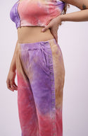 Tie-Dyed Full Side Seam Opening on Snaps Adaptive Pants